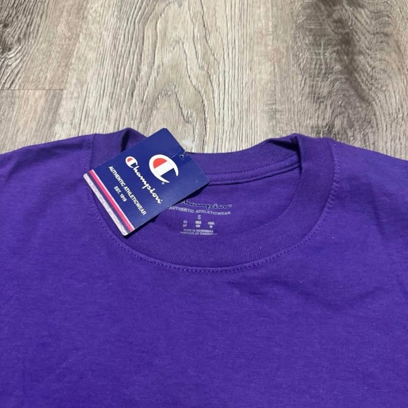 Champion Men’s T Shirt Size Small Purple NEW - Picture 3 of 5